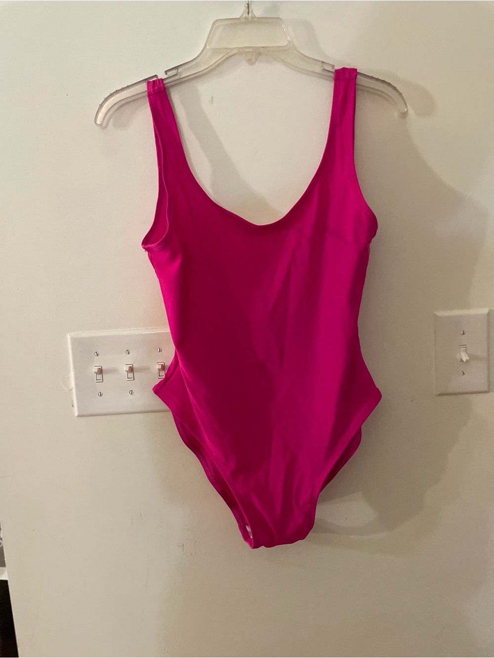 Bright Pink One-Piece Swimsuit Size M Never Worn
